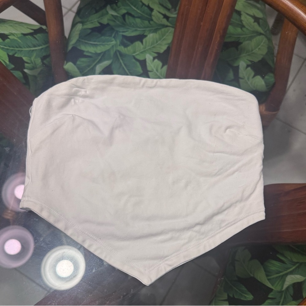 Aritzia Sunday Best white bandeau top